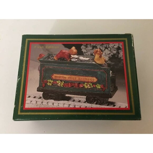 NORTH POLE EXPRESS WORLD BAZAARS '94 1st ED CHRISTMAS RAIL‎ #40153 TEDDY BEARS - Picture 1 of 9